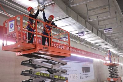 最新進展!太原地鐵1號線學府街東口站進入機電設備安裝施工階段